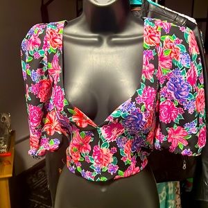 Zara Womens Top size Large Crop Corset